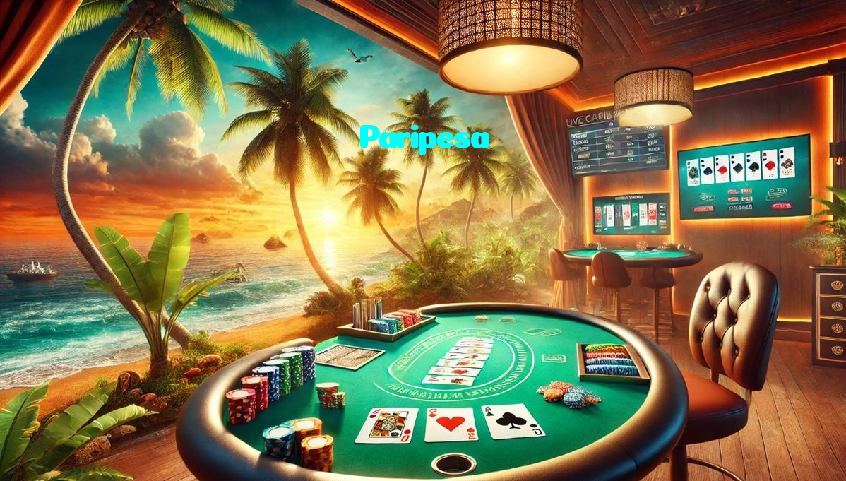 Paripesa casino presented on mobile device in Pakistan with slots and live games