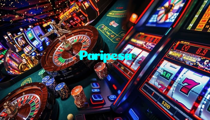Paripesa casino presented on mobile device in Pakistan with slots and live games